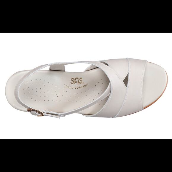 SAS | 7.5AA Caress Bone Cross Strap Wedge Sandals - Picture 12 of 15